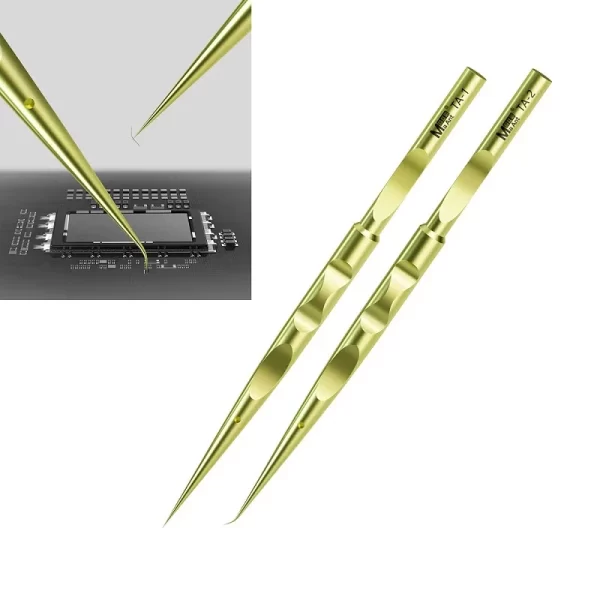 Anti Magnetic MaAnt Titanium Precision Tweezers TA 01 TA 02 Straight Curve Tips Clamping Strong